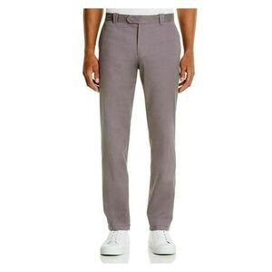 The Mens store Mens Gray Heather Classic Fit Wool Blend Pants 40R
